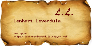 Lenhart Levendula névjegykártya